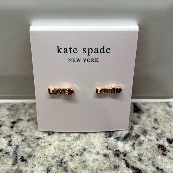 Kate Spade Love You Mom Stud Earring - Picture 3 of 5